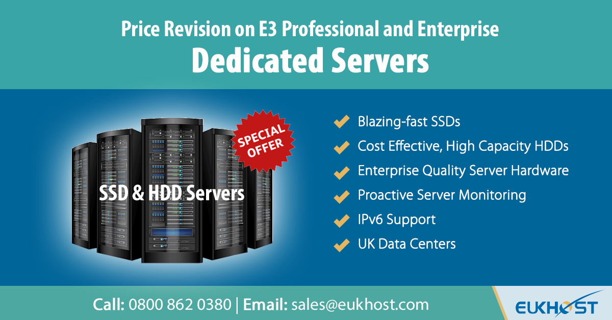 Eukhost Special Offer Price Revision On E3 Professional And Images, Photos, Reviews